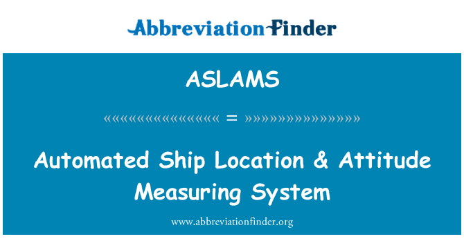 ASLAMS: Automatiserade fartyg plats & attityd mätsystem