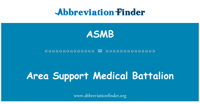 ASMB: 지역 지원 의학 대 대