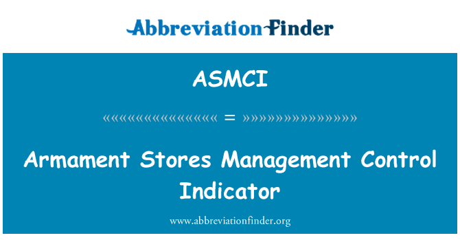 ASMCI: 武器裝備商店管理控制指標