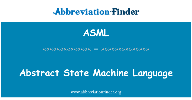 ASML: Stat abstract Machine limba