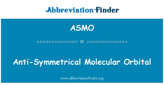 ASMO: 反對稱性分子軌道