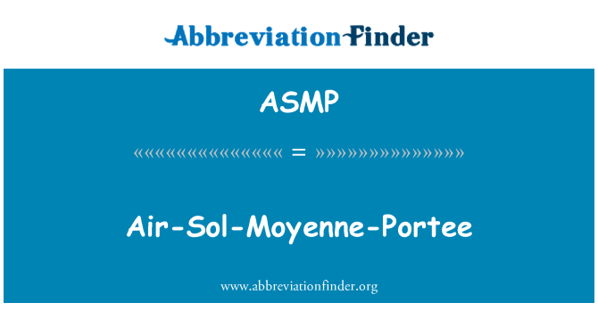 ASMP: אוויר-סול-Moyenne-Portee