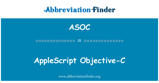 ASOC: AppleScript Objective-C