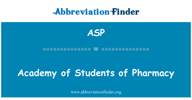ASP: Acadèmia d'estudiants de Farmàcia