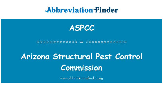 ASPCC: Arizona Structural Pest Control Commission