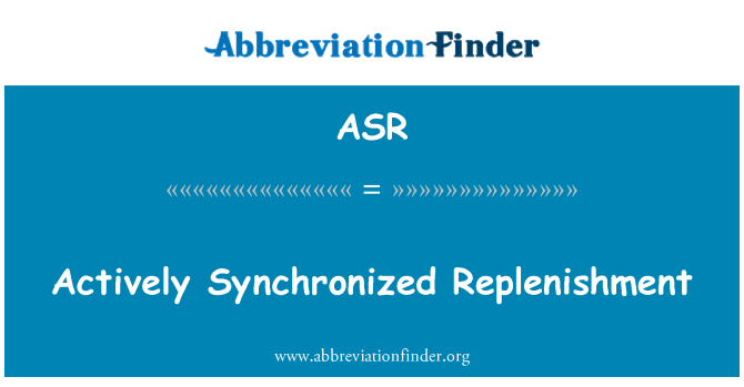 ASR: Aktivně synchronizované doplnění