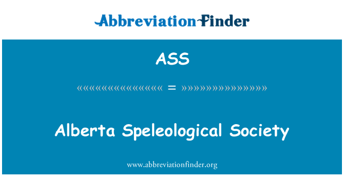 ASS: สังคม Speleological อัลเบอร์ตา