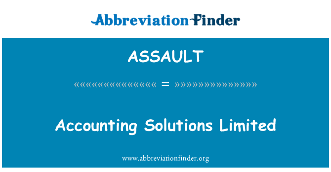 ASSAULT: Accounting Solutions Limited