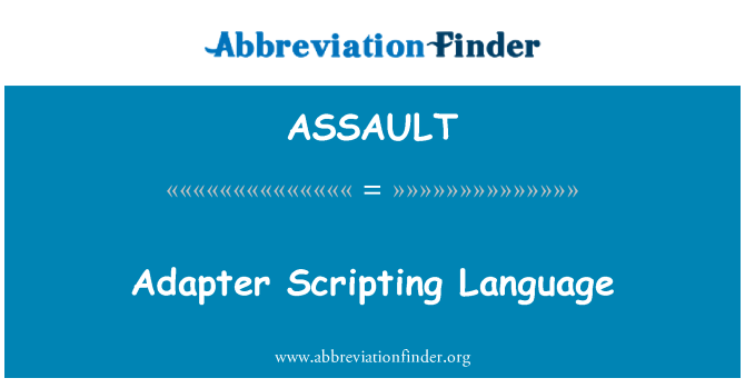 ASSAULT: Lingwa iskriptjar adapter
