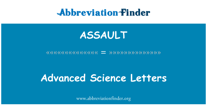 ASSAULT: Advanced ilmu huruf