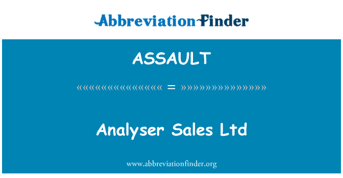ASSAULT: Analyser מכירות בע מ