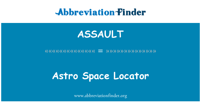 ASSAULT: Pengesan Ruang Astro