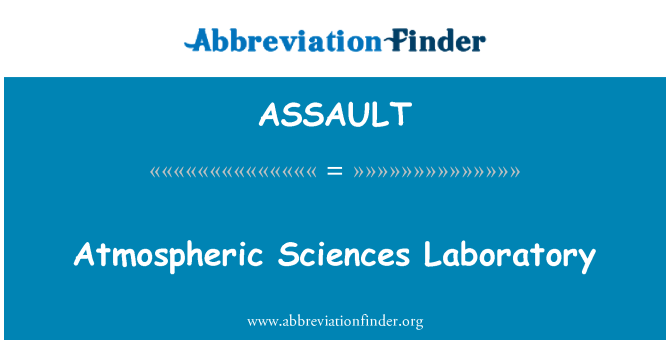ASSAULT: Laboratorju ta ' xjenzi atmosferiċi