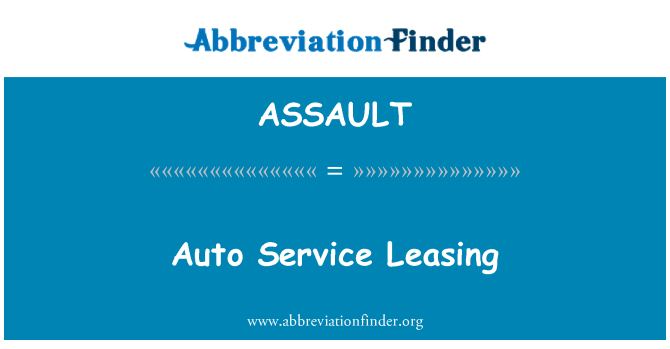 ASSAULT: Automatisk tjeneste Leasing
