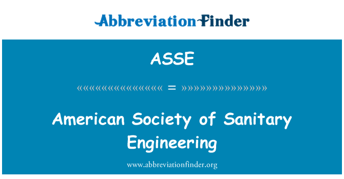 ASSE: Sosyete Ameriken ki Sanitaires Jeni