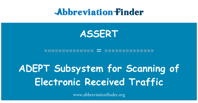 ASSERT: Subsistema HÀBIL per a escaneig de tràfic rebut electrònic