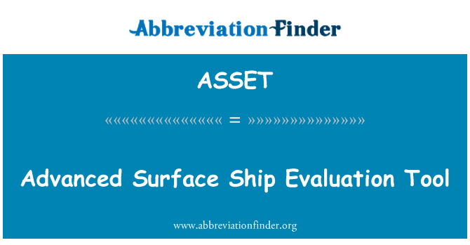 ASSET: Zaawansowane narzędzie oceny powierzchni statku