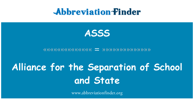 ASSS: Alliance for the Separation of School and State