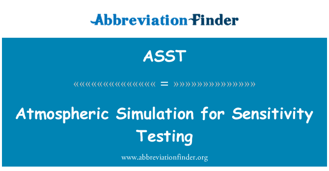 ASST: Atmosférické simulace pro testování citlivosti