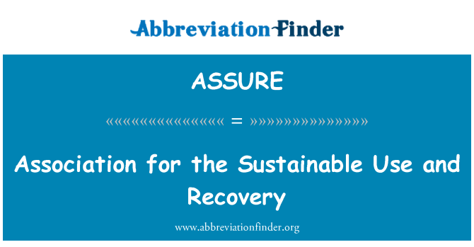 ASSURE: निरंतर उपयोग और वसूली के लिए एसोसिएशन