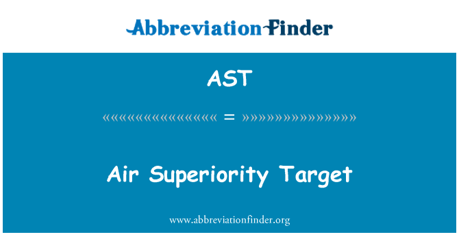 AST: Cible de supériorité d'air