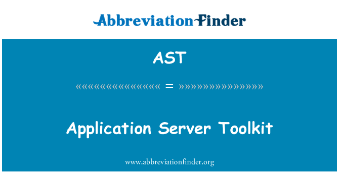 AST: Application Server Toolkit