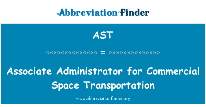 AST: Administrateur pour le transport spatial Commercial associé