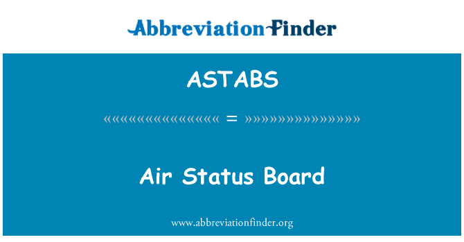 ASTABS: Air Status Board