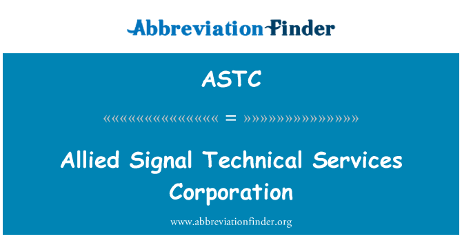 ASTC: 盟军的信号技术服务公司