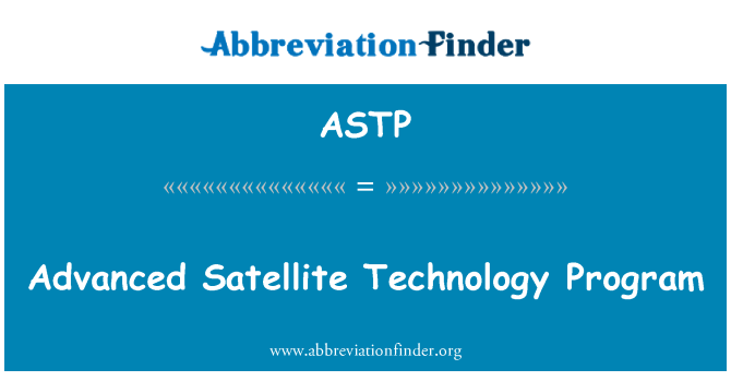 ASTP: Pwogram teknoloji avanse satelit