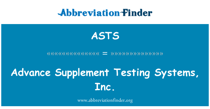 ASTS: Fè pa annavan kote ou ye a sonde sistèm, Inc.