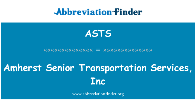 ASTS: Υπηρεσίες μεταφοράς ανώτερος Amherst, Inc