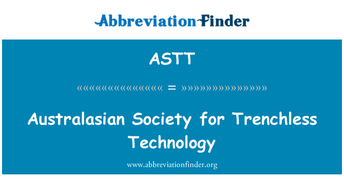 ASTT: Australasiatische Gesellschaft für grabenlose Technologie