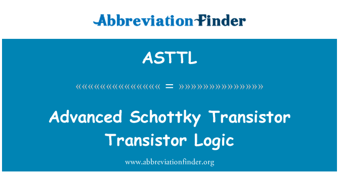 ASTTL: לוגיקה טרנזיסטור טרנזיסטור Schottky מתקדם