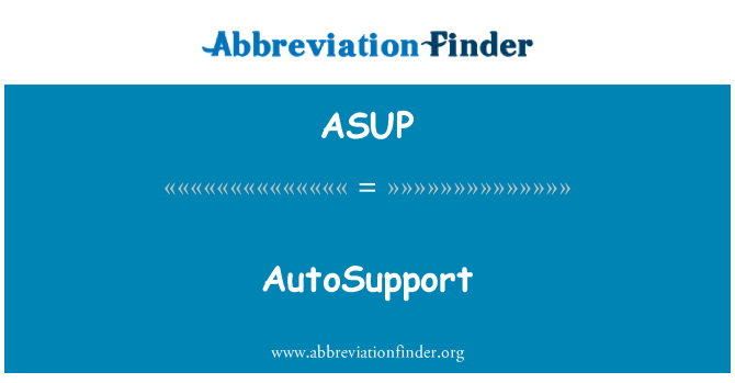 ASUP: AutoSupport