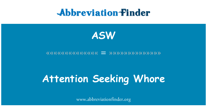 ASW: 注意尋求妓女
