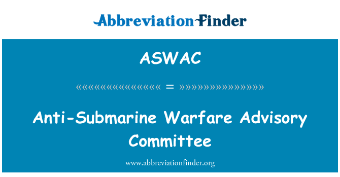ASWAC: Anti-podmornica Warfare svetovalni odbor