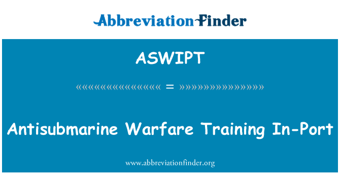 ASWIPT: Protiponorkové zbraně školení v přístavu
