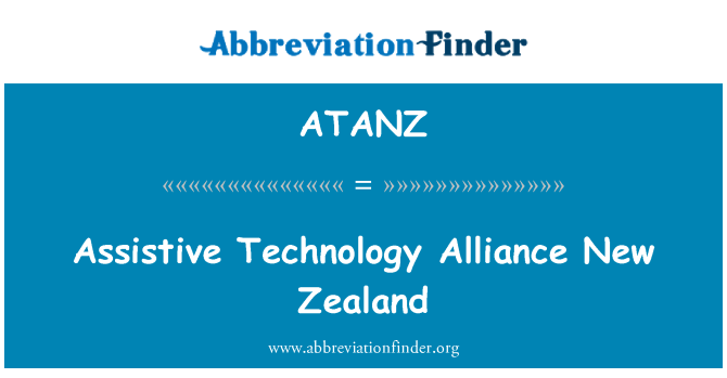 ATANZ: Assistive Technology Alliance New Zealand