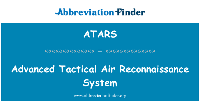 ATARS: Advanced Taktikalist Reconnaissance abil