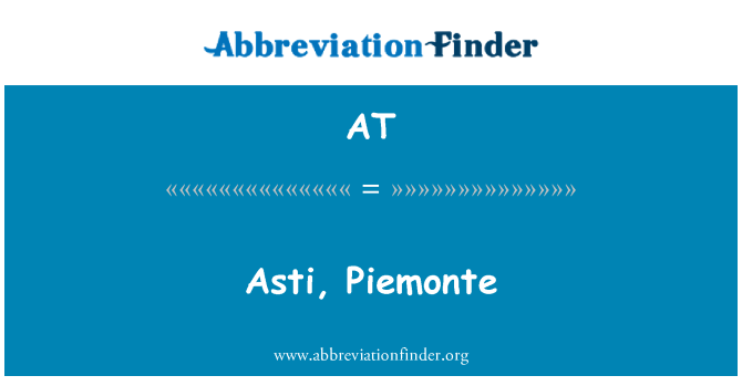 AT: Asti, Piemonte