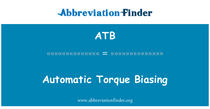 ATB: Automatisk vridmoment förspänns