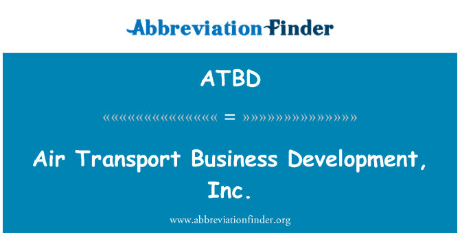 ATBD: Letecké dopravy Business Development, Inc.