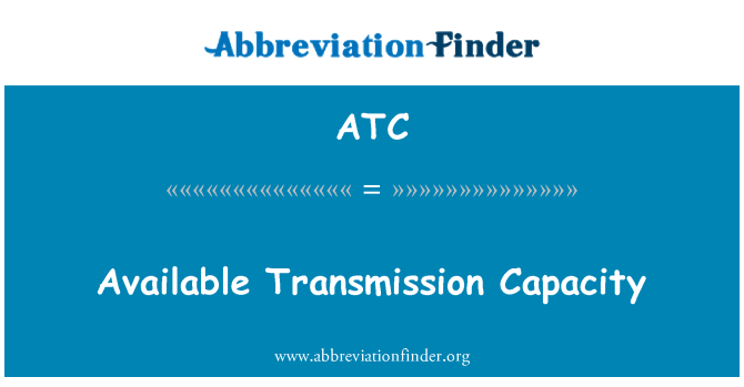 ATC: دستیاب ترسیل کی صلاحیت