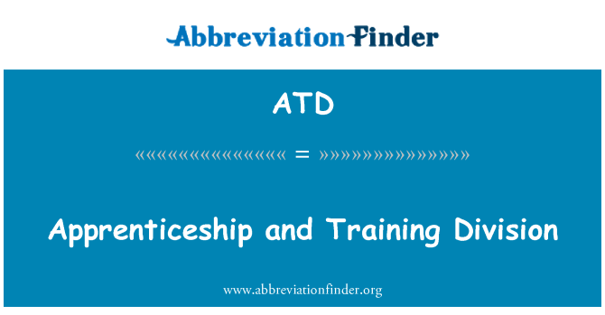 ATD: 学徒和培训司