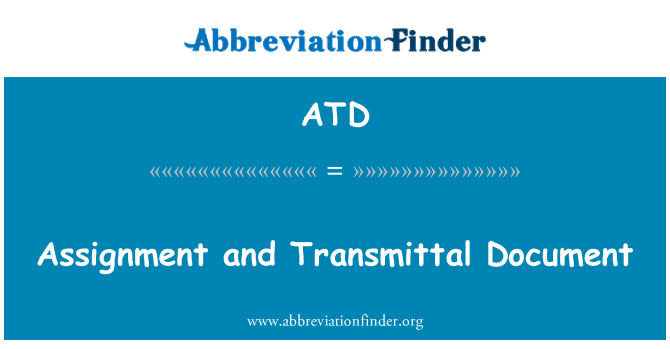 ATD: กำหนดและเอกสาร Transmittal