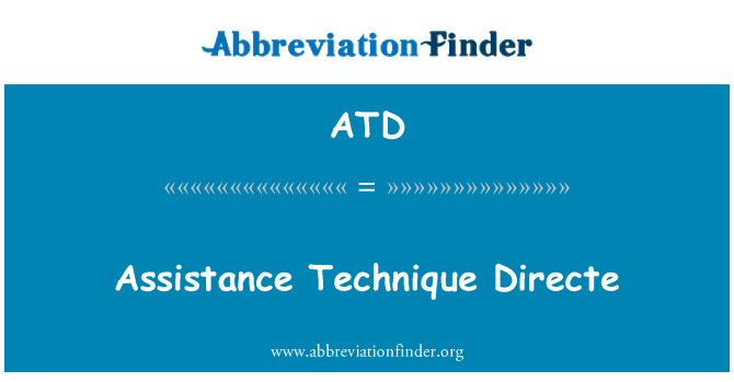 ATD: Assistentie techniek Directe