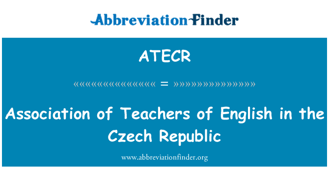 ATECR: Associazione di insegnanti di inglese in Repubblica Ceca