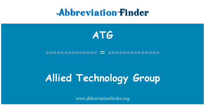 ATG: Allied Technology Group