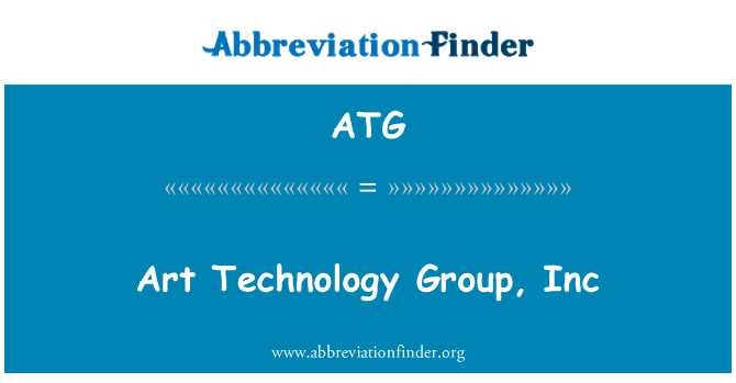 ATG: Technoleg gelf grŵp, Inc